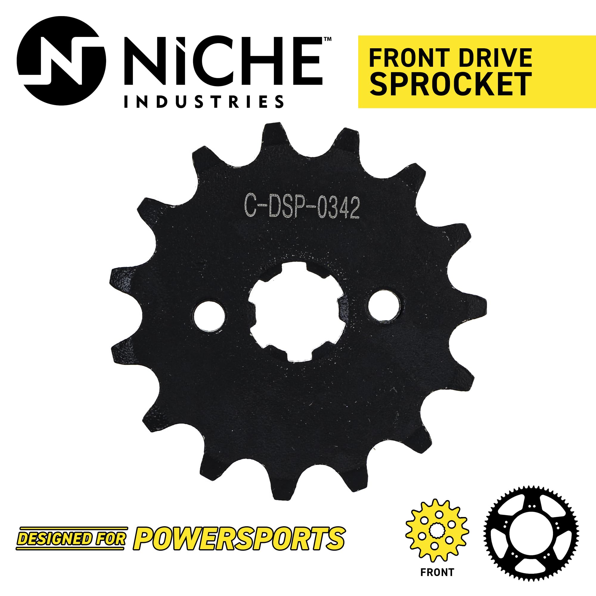 NICHE 420 Pitch Sprocket Kit - 15T Front 34T Rear For Honda Grom & Monkey 125