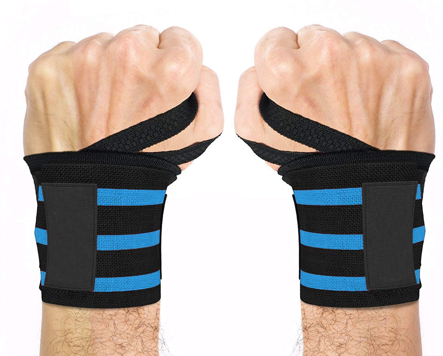 LACOPINE Wrist Wraps for Sports & Fitness (Blue)