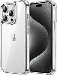 JETech Capa para iPhone 15 Pro Max 6,7 Polegadas, Case Protetora de Telefone à Prova de Choque Não-Amarelecimento, Capinha Parte Traseira Transparente Anti-Riscos (Claro)
