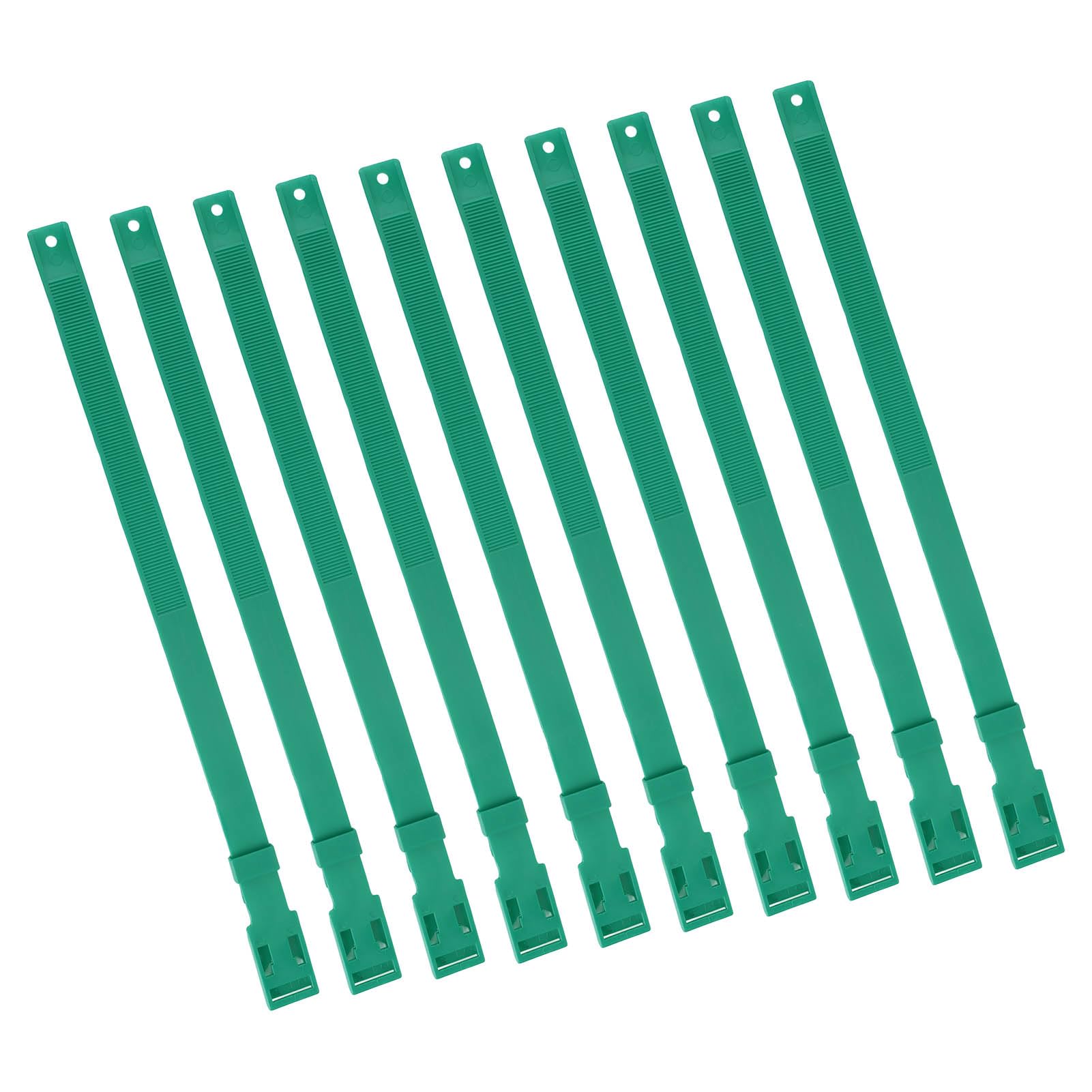 Collar de Cabra Collar de Ganado de PU Ajustable para Monitoreo de Salud para Vaca Oveja Caballo, 10 Collares de Identificación de Color de 23 Pulgadas para Gestión Agrícola (Verde)