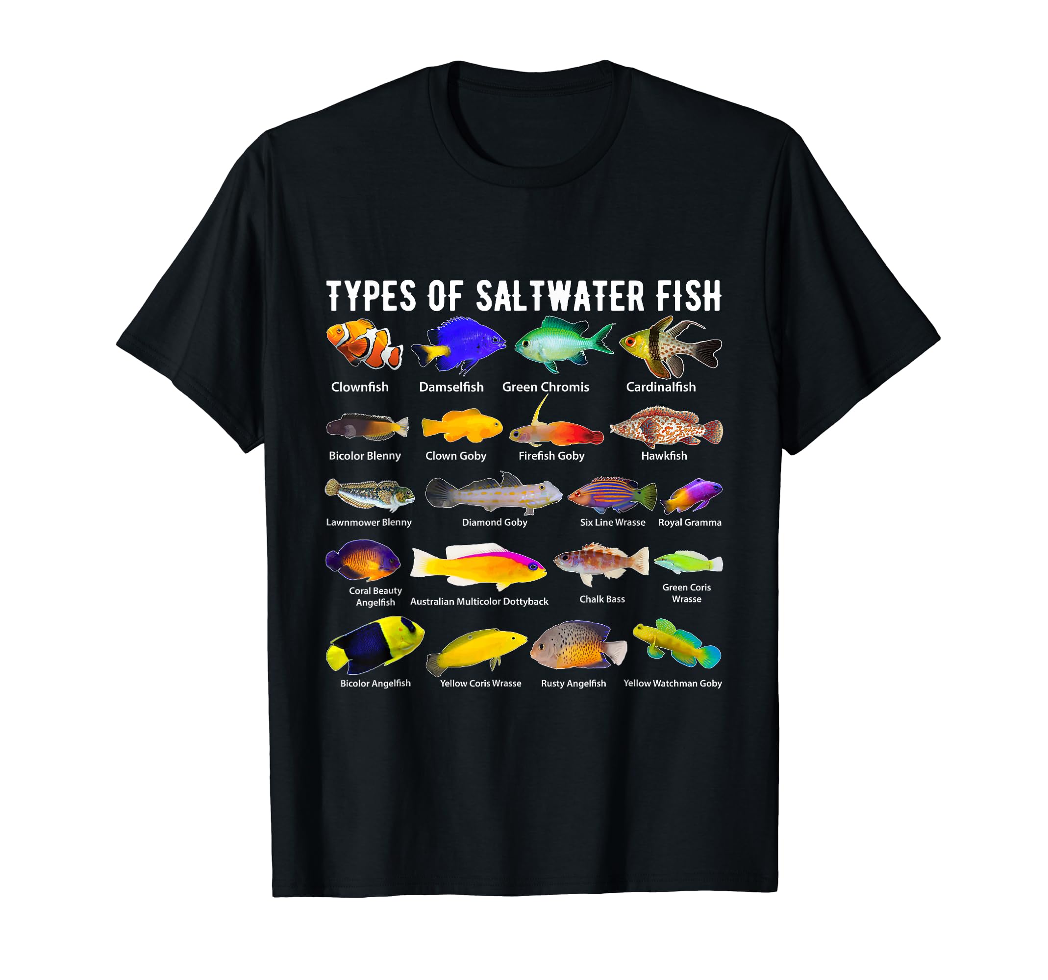 Amazon | 海水魚シャツの種類 魚シャツの種類 水族館 Tシャツ | T