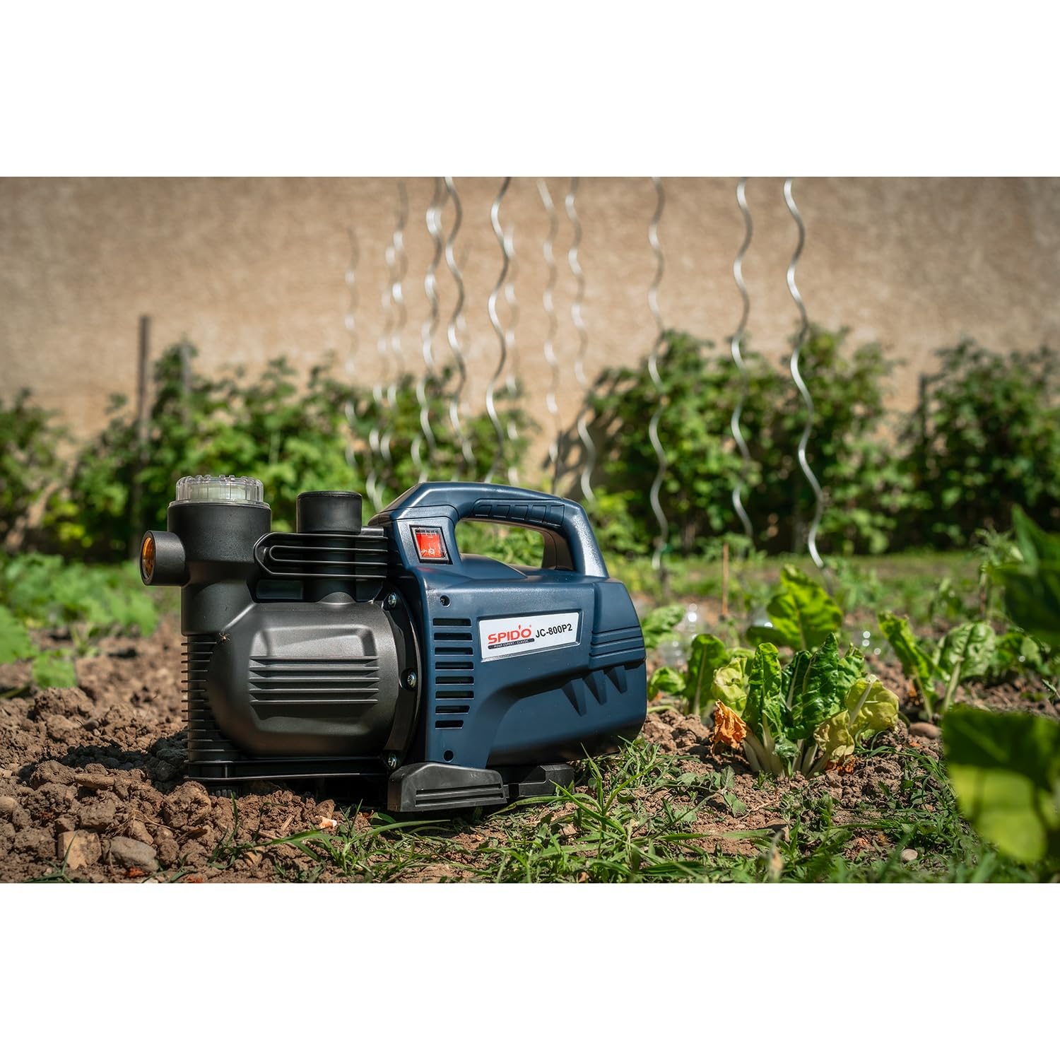SPIDO - Pompe d’arrosage 800 W - 3500 L/h - 4 bars - Hauteur 40 m - Aspiration 7 m - Raccord 1" - JC-800-P2
