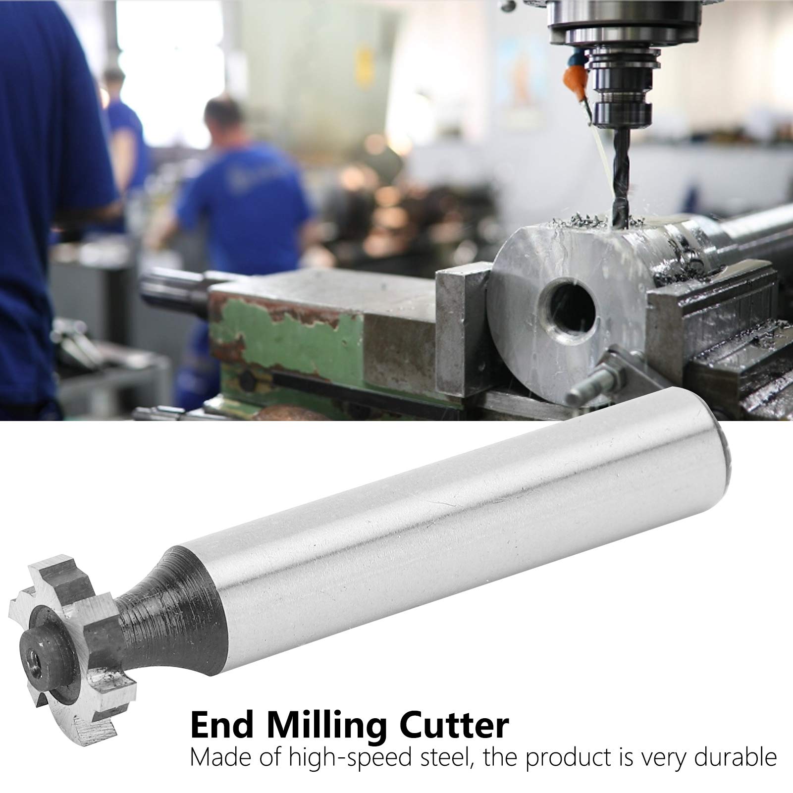 T Slot Milling Cutters, T Slot Cutter Bit HSS High Speed Steel Straight Shank Cutting Tools 3 x 13 x 10mm for Stainless Steel Copper Aluminum