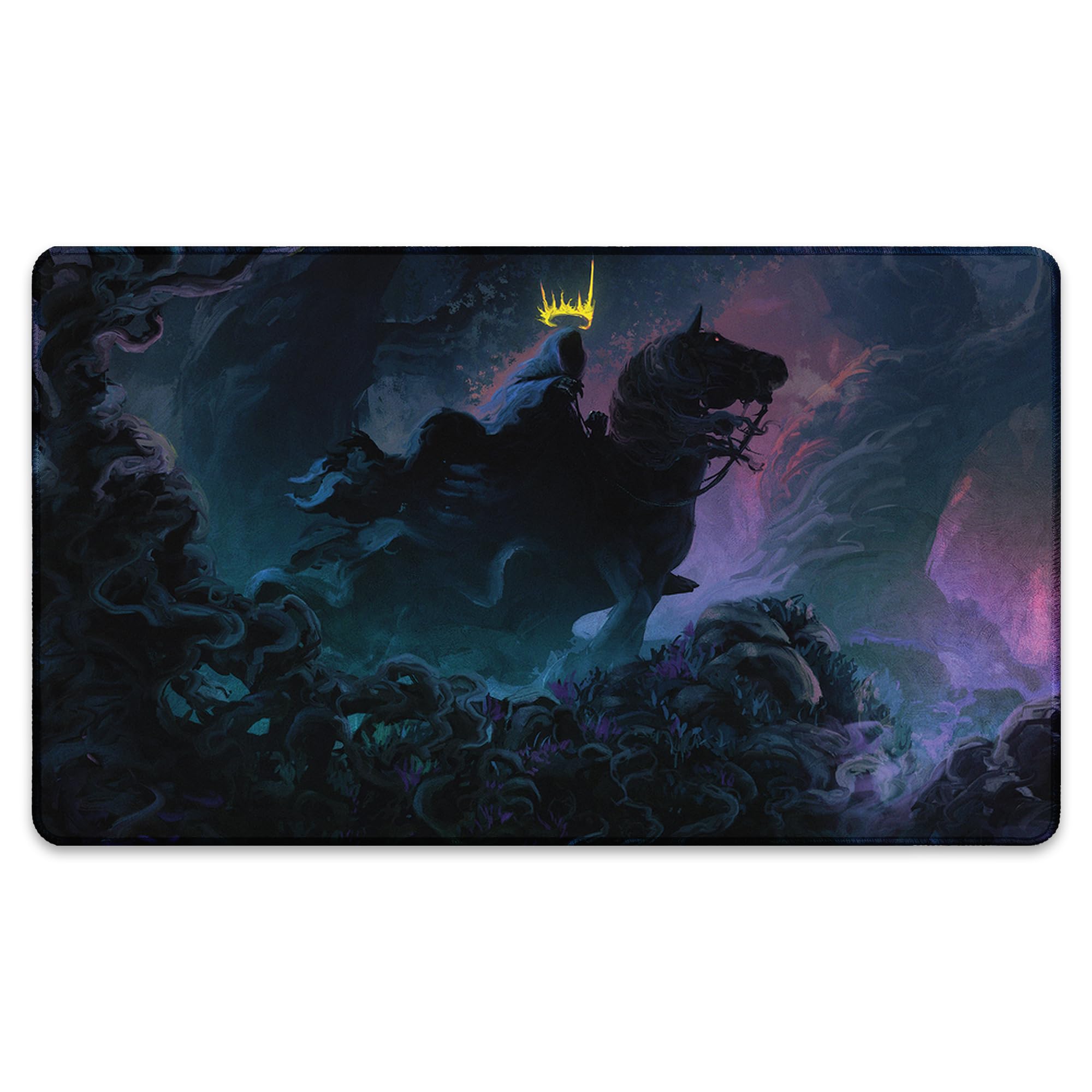 Get Off The Road (Bordes cosidos) - Alfombra de Juego El Señor de los Anillos - Compatible con tapete de Juego Magic The Gathering - Juega a MTG, YuGiOh, TCG