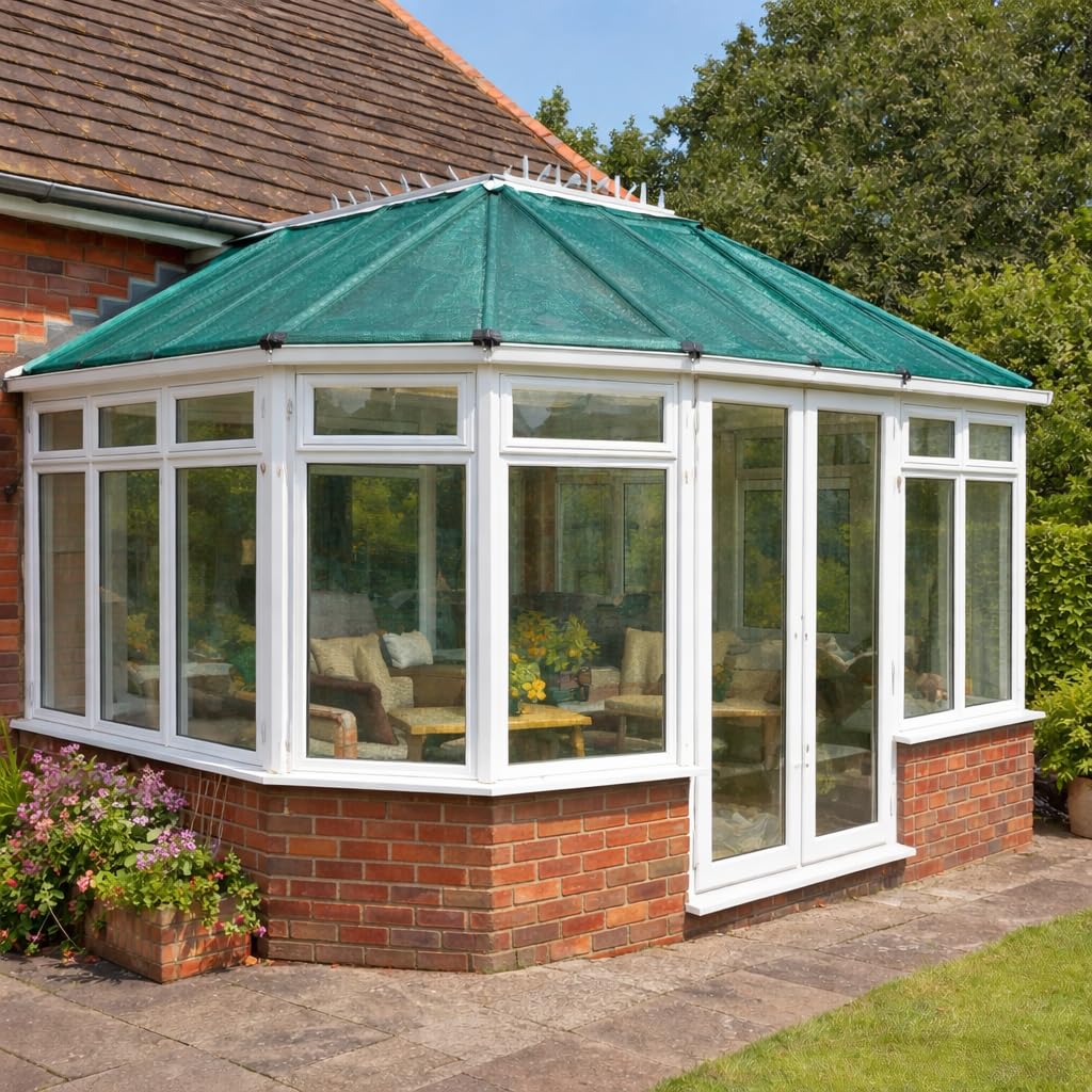 Conservatory Shade Netting 120cm x 250cm – Garden Shade Mesh Sheet for Conservatory Roof & Patio – UV Resistant Up To 55% Sun Shade Cover for Pergola & Outdoor Seating
