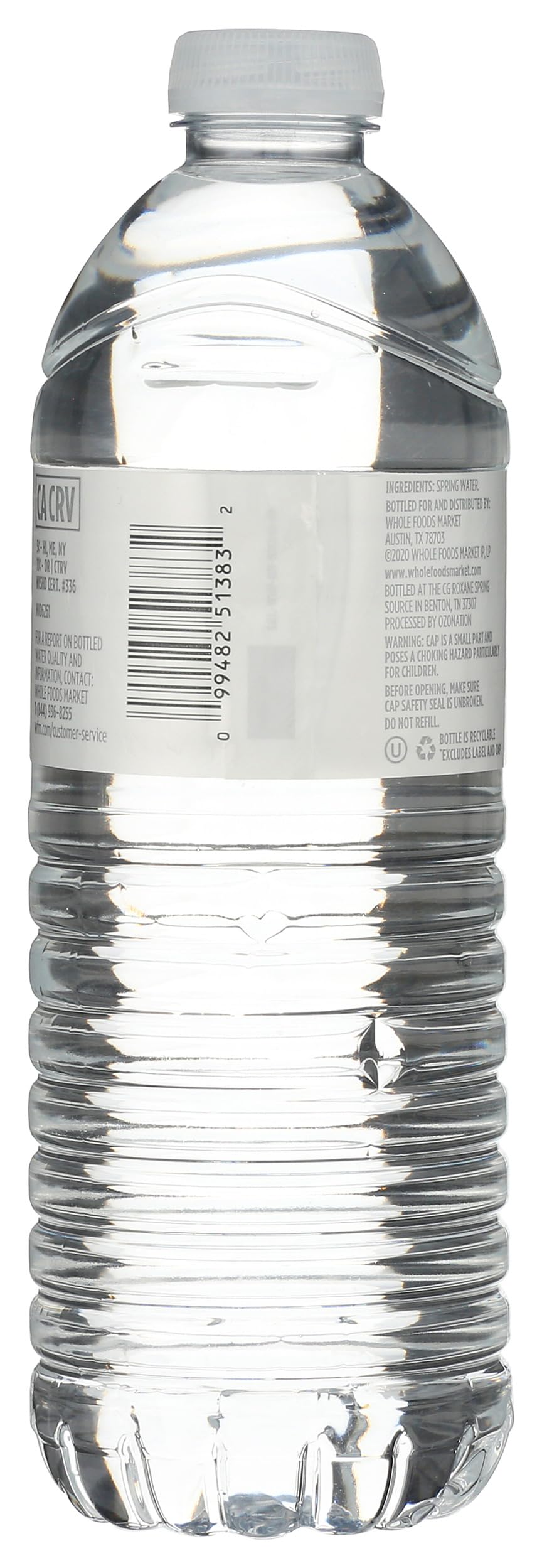 Amazon.com: 365 by Whole Foods Market Spring Water Flat Cap RPET