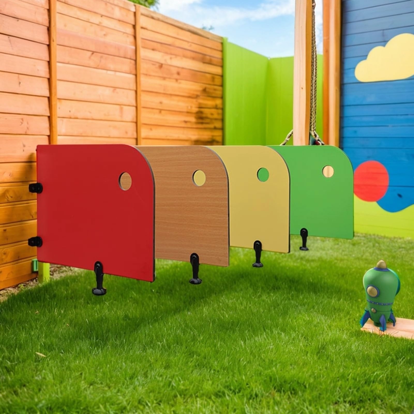 Separador de inodoro para jardín de infantes, pared deflectora de privacidad para baños de niños, seguro y protegido y fácil de instalar