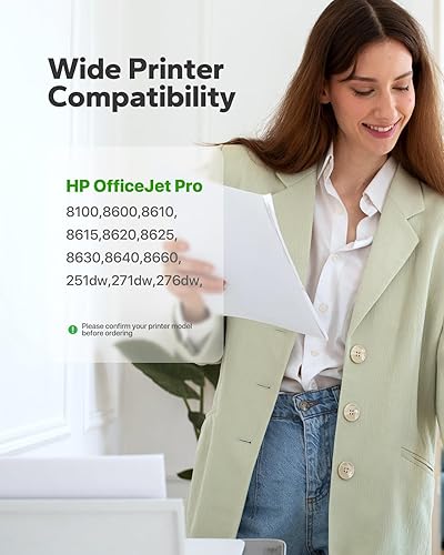 Miniatura 4 de (4 unidades 950XL 951XL Combo compatibles con HP 950 XL 951 XL Cartucho de tinta de repuesto para HP OfficeJet Pro 8600 8610 8620 8100 8630 8660