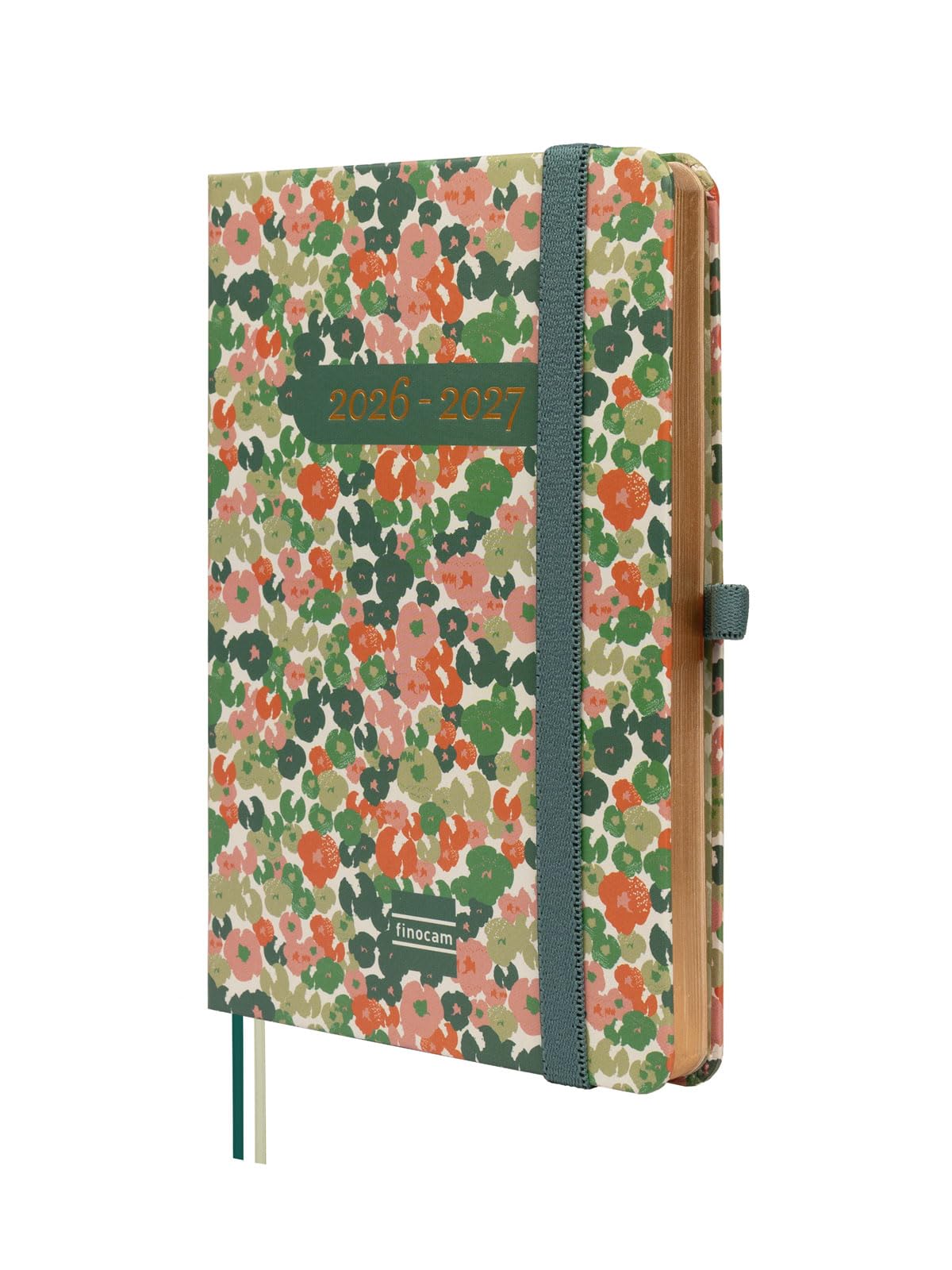 Finocam Mínimal Weekly Planner 18-Month | Weekly View Horizontal Layout · July 2026 to December 2027 | Daisy · International - Week-to-View Diary