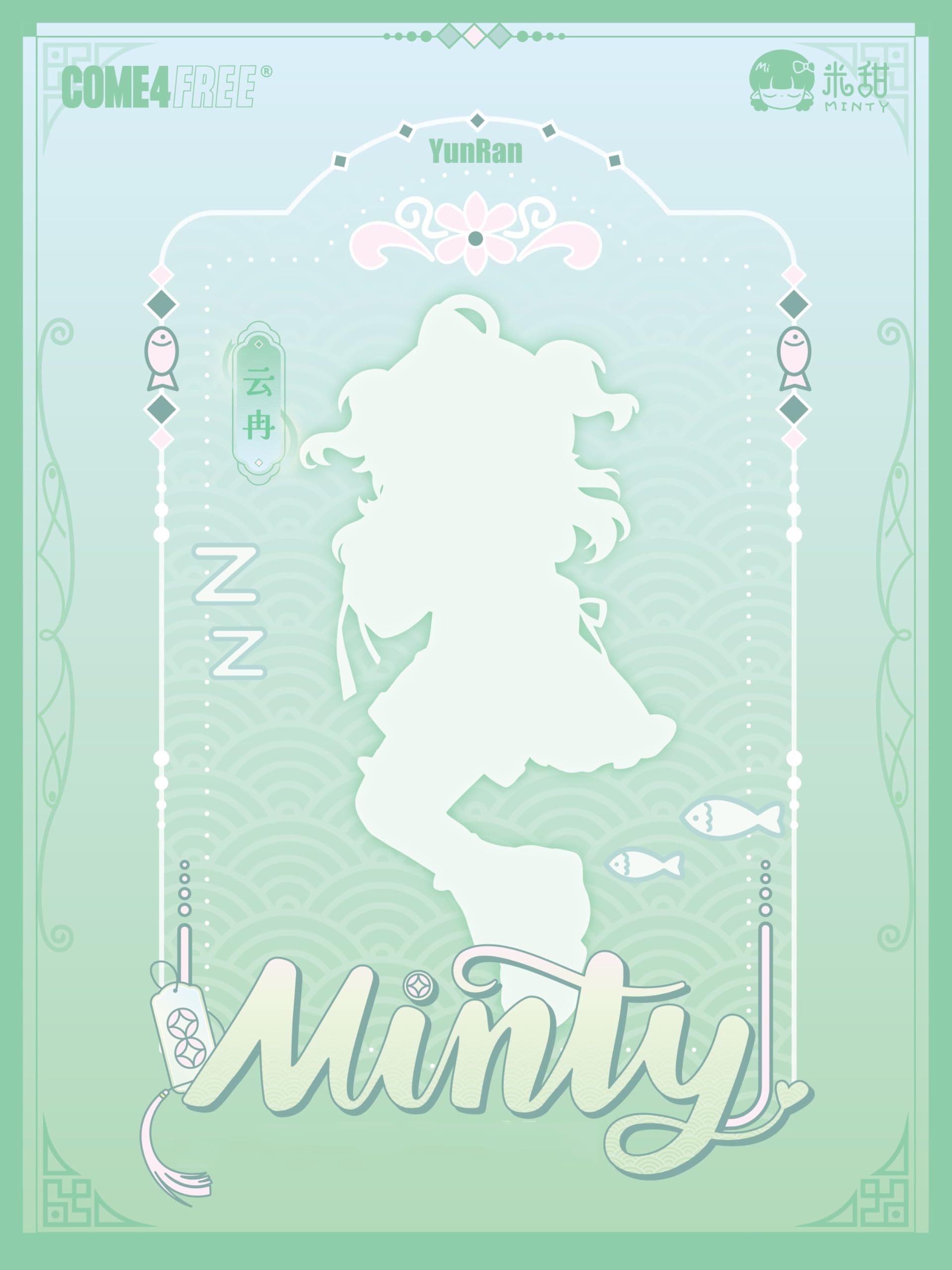 TOYVERSE COME4FREE BJD Minty Little Lucky Spirits Series, YunRan, edycja standardowa, 1 szt./20 cm, lalka BJD, ruchoma lalka, z ubraniami dla lalek, prezent urodzinowy, 15+