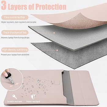 13インチ HYZUO ラップトップスリーブケース (ライトグレー) Amazon.com: HYZUO 13 Inch Laptop Sleeve Case with Stand for