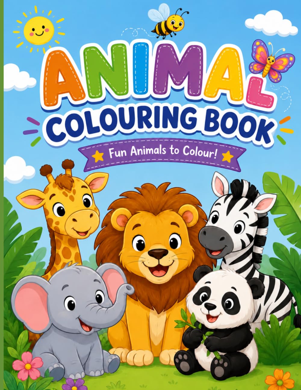 Animal Colouring Book: Fun Animals to Colour