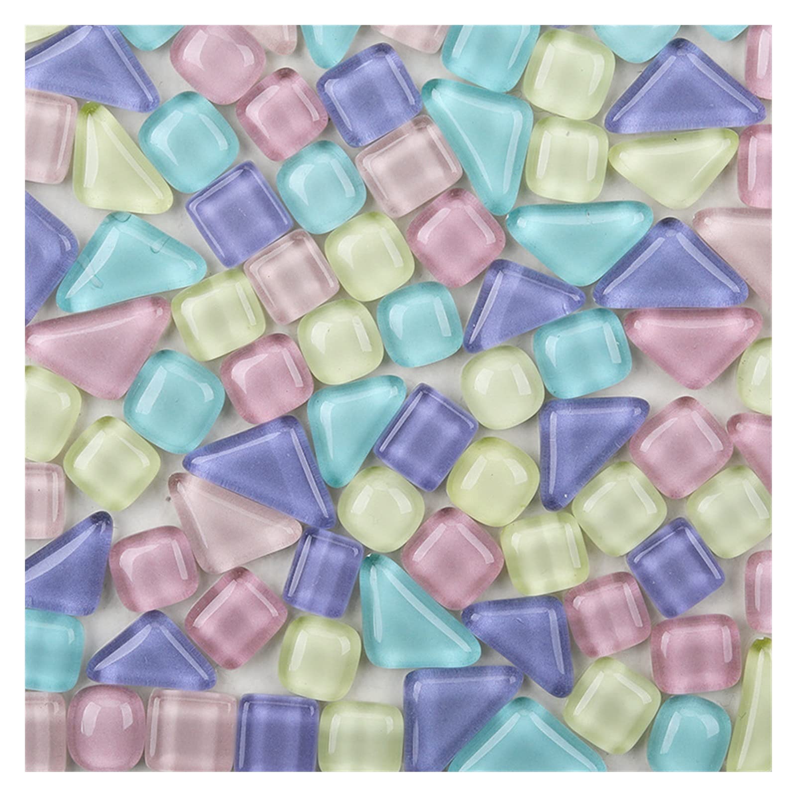 Azulejos de Mosaico Azulejos de Mosaico de Vidrio de Forma Irregular de 900 g de Mosaico artesanía de Mosaico Bricolaje Azulejo Mosaico azulejo Multi-Color Opcional Mosaicos (Color : 900g Macarons)
