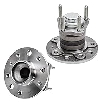 Vista 84 de Detroit Axle - 2 bujes de rodamiento de rueda traseros para Suzuki Aerio 2002-2007, Suzuki Esteem 1995-2002, 2 rodamientos de rueda completos