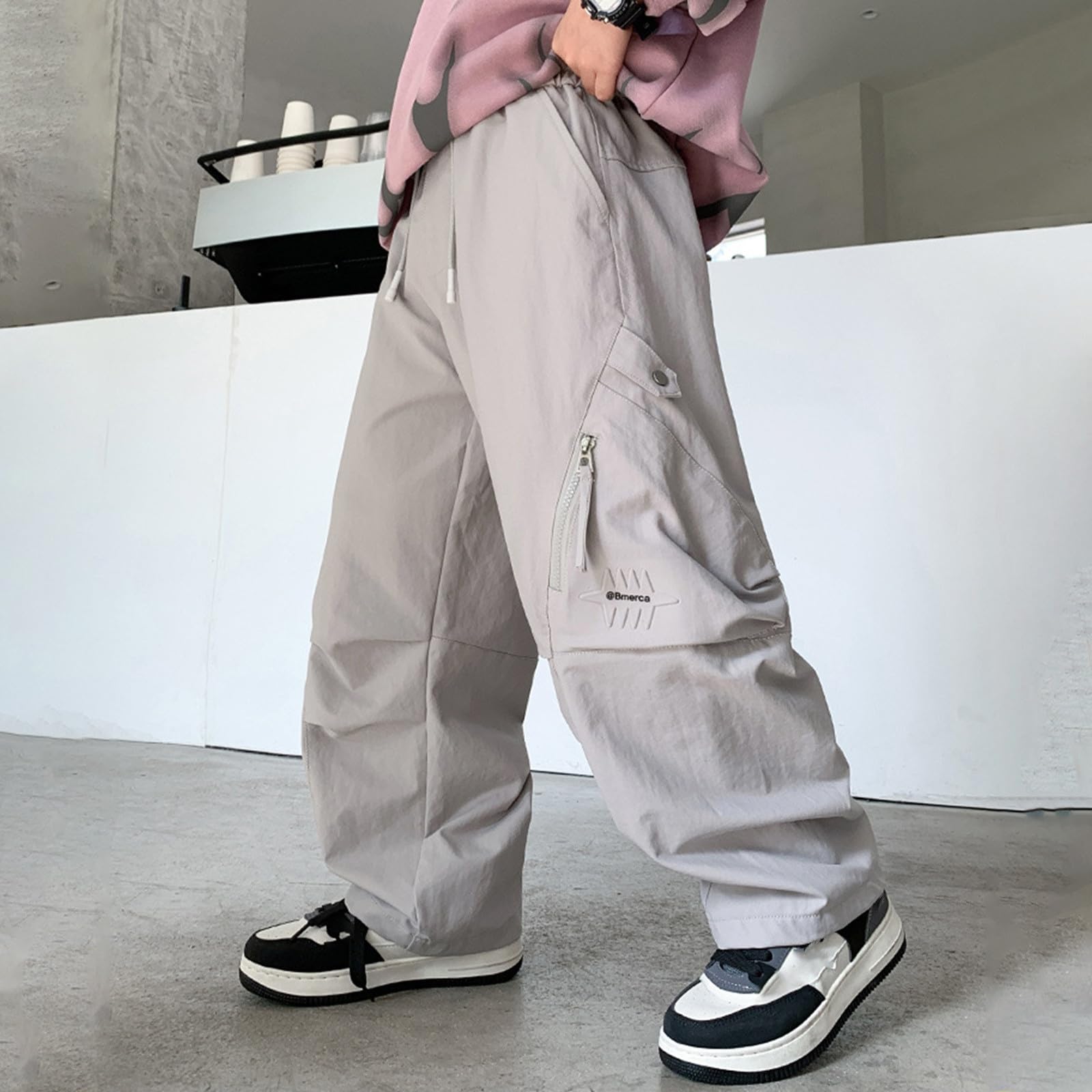Genérico Pantalones Chandal Niño Pantalones Cargo Joggers Casuales con Múltiples Bolsillos Ropa Cómoda Exterior para Niños
