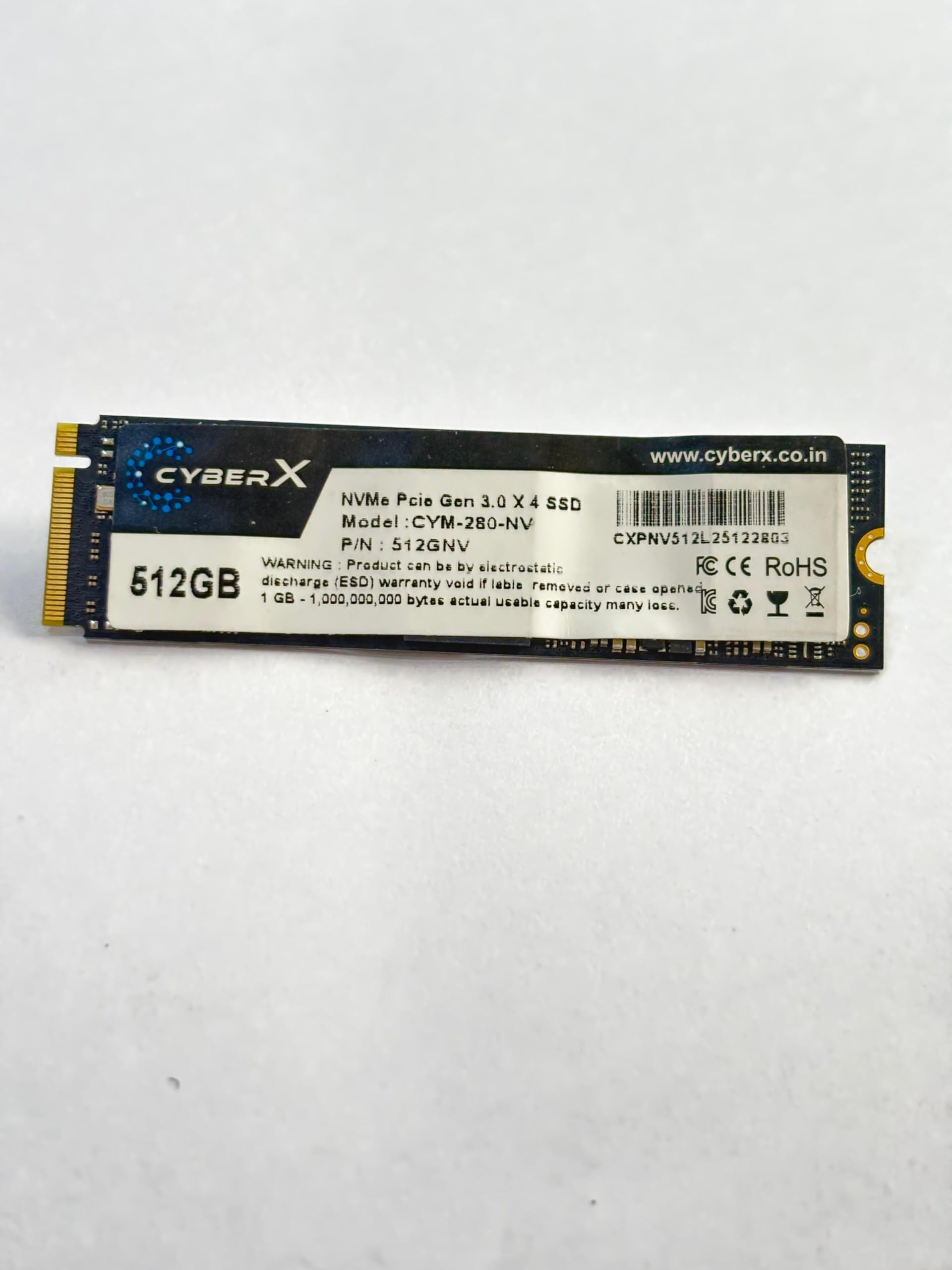 Amazon.in: Buy CYBERX 512GB NVMe SSD M.2 2280 Internal Solid State