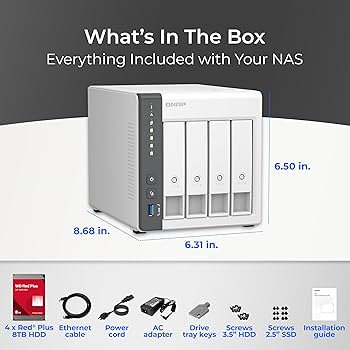 QNAP NAS 4ベイ Amazon.com: QNAP 4 Bay DAS (USB Type-C) with 12TB Storage