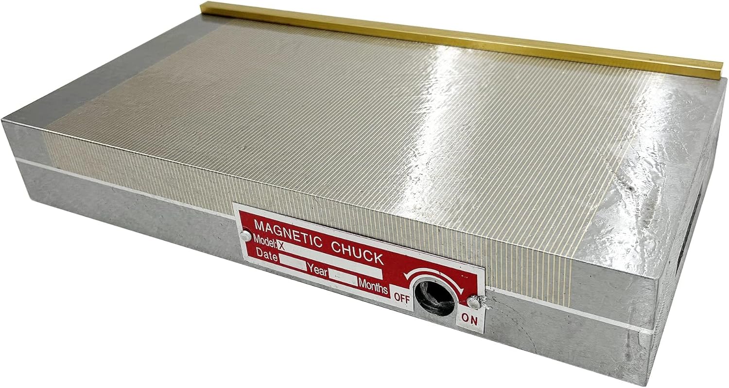 Permanent Magnetic Chuck, 6"x12" Rectangular Fine Pole Magnetic Chuck for Grinding Milling Lathe Workholding