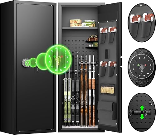 Pataku Caja fuerte para rifle de pistola 8-10, para rifle y pistolas caseras, cajas fuertes grandes para el hogar y escopeta, escopetas de acceso