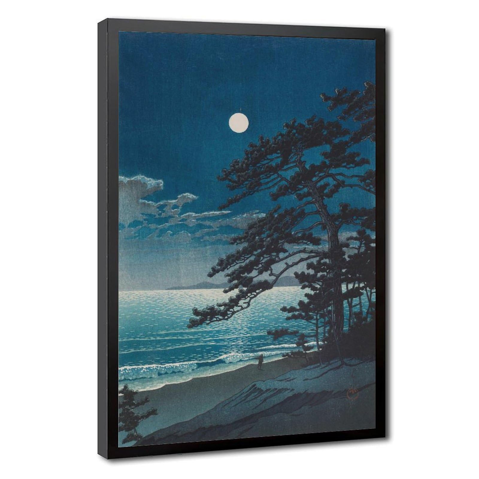 Impression sur toile lune de Kawase Hasui 50x76 cm - 8
