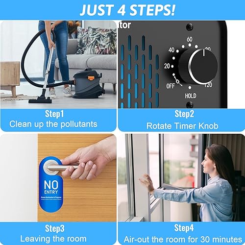 Miniatura 6 de Generador de ozono 15,000 mgh, eliminación de olores de máquina de ozono comercial, máquina de ozono de alta capacidad, generador de ozono doméstico