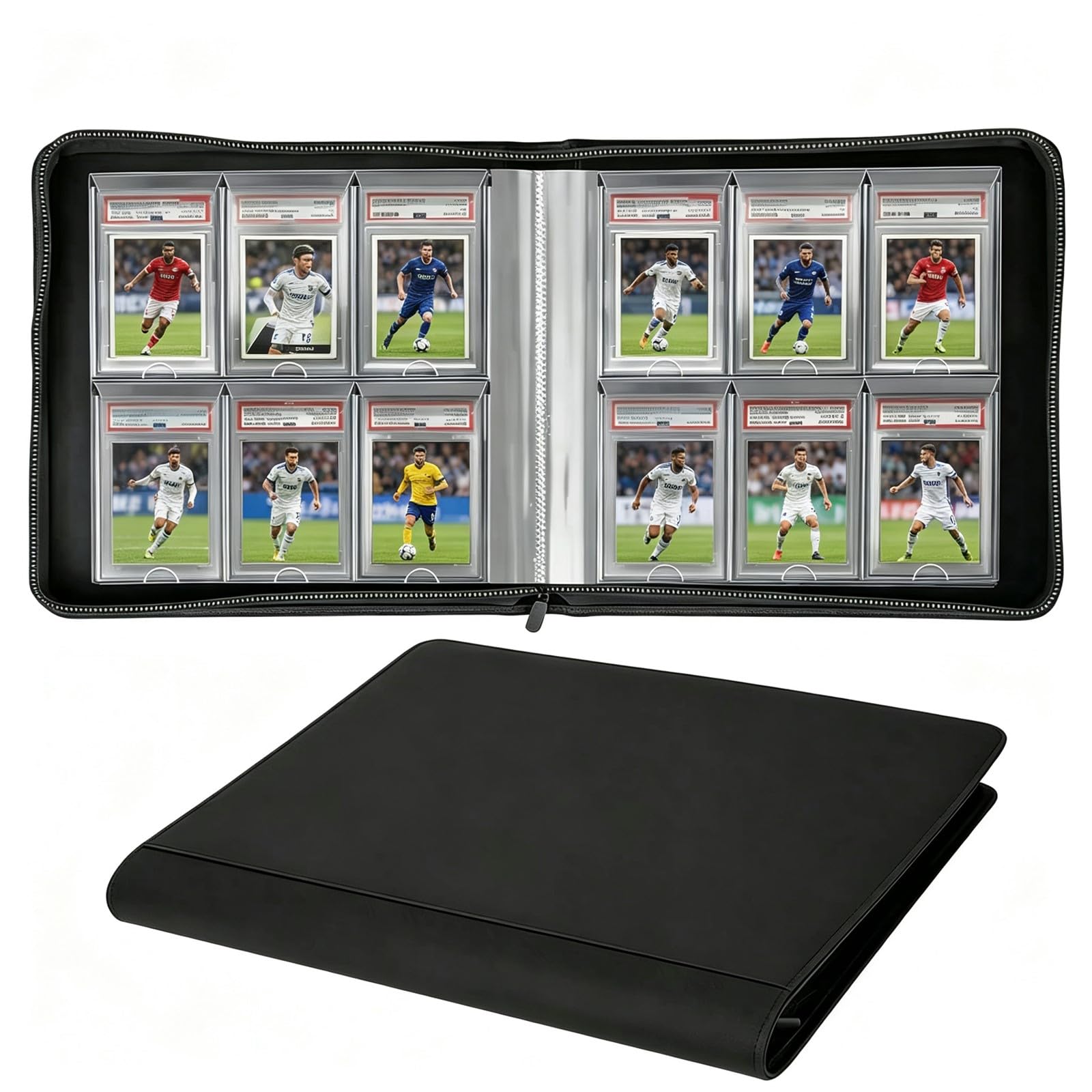 6 pocket card binder Vault X - 16-Pocket Exo-Tec XXL - Zip ULTBIAS DIGITAL VAULT FunGuys Graded Card Binder, 60
