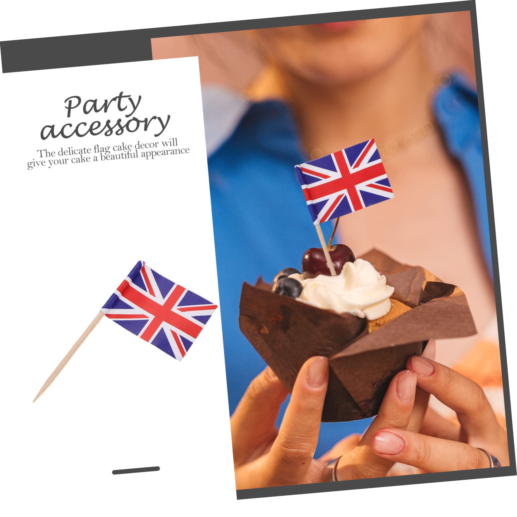 Amosfun Lot De 4 Décorations De Multifonctions Uniques Drapeaux Patriotiques Décorations De Gâteaux Pour Fête De Mariage Bâtonnets De Cocktail 200 Pièces X 4