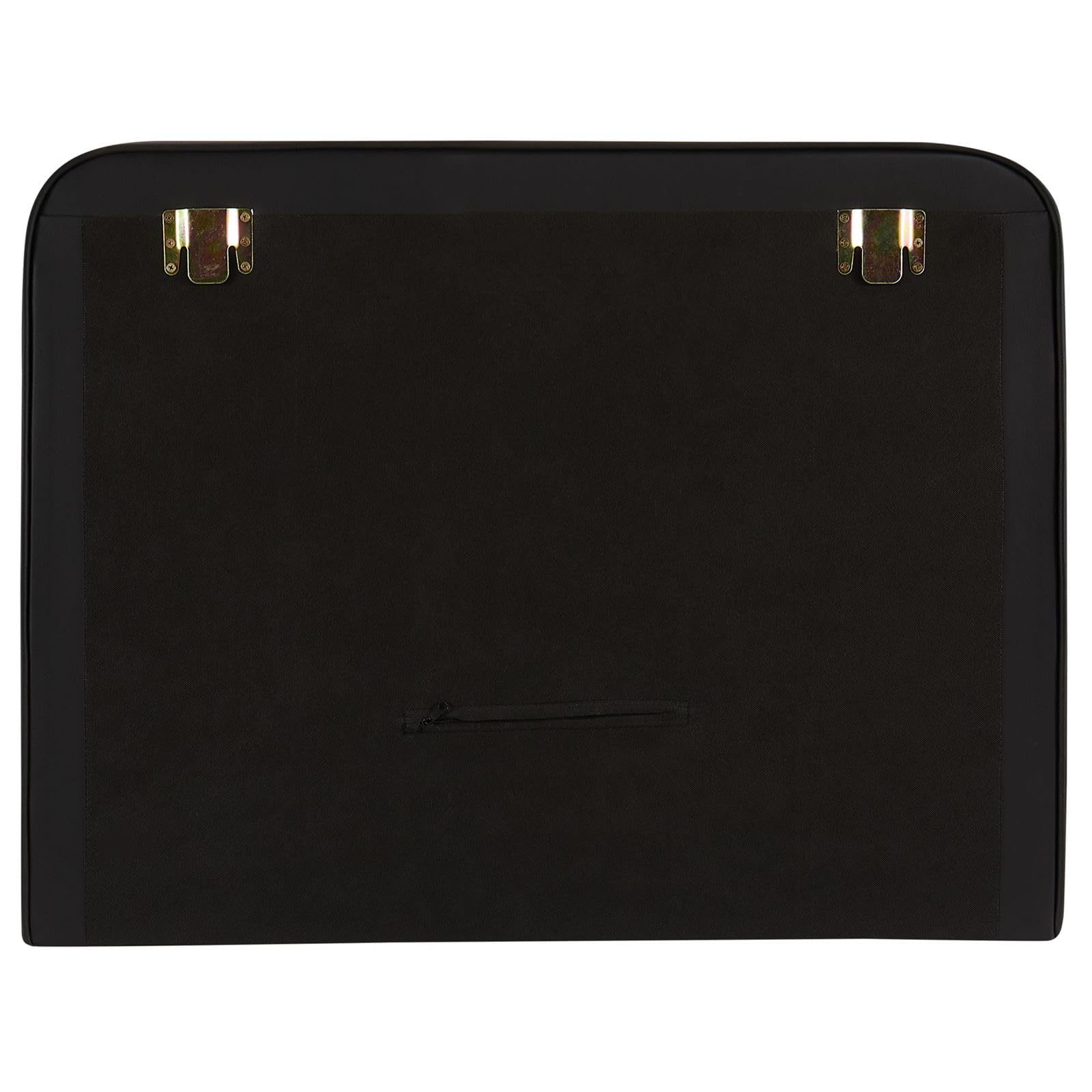 IDIMEX Tête de lit Ariela 90, Rembourrée, Fixation Murale, Design Arrondi Moderne, pour lit 90 cm ou Moins, Noir