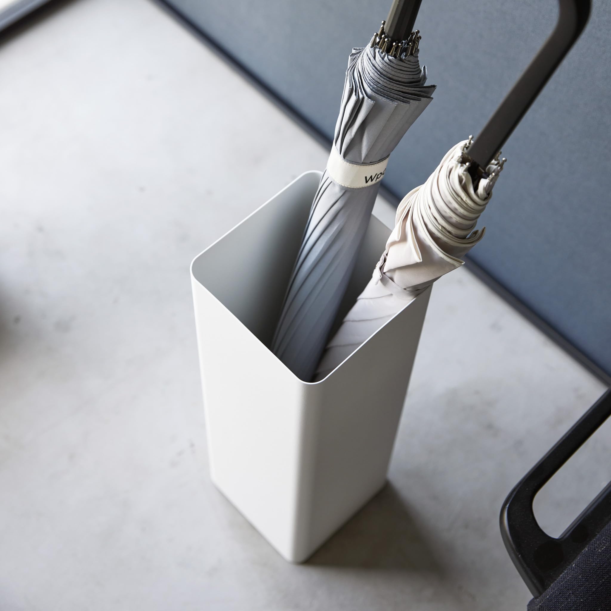 YAMAZAKI 1578 SMART Tall Umbrella Stand, white, Steel, 15 x 15 x 48 cm