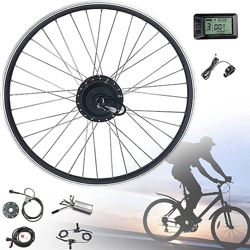 Kit de conversión e bicicleta, kit de conversión de bicicleta eléctrica 48V 1000W1500W eBike Hub Motor Set 20"24"26"27.5"28"700C Kit de conversión