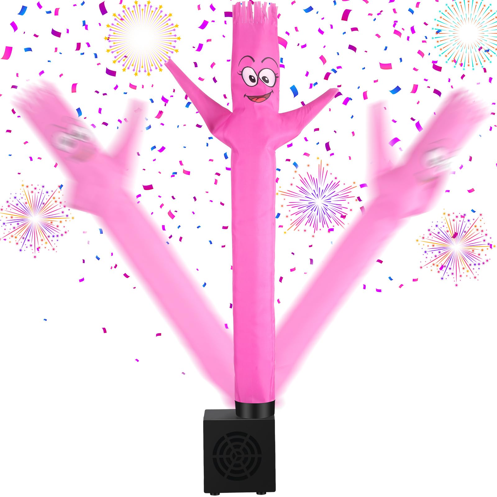 Photo 1 of ***BROKEN, SOLD FOR PARTS*** Poen Mini Wacky Waving Inflatable Tube Guy with Blower Inflatable Tube Man Birthday Desktop Decor Dancing Blow up Man Gag Toy Gift for Office Party Decor(Cheeky)