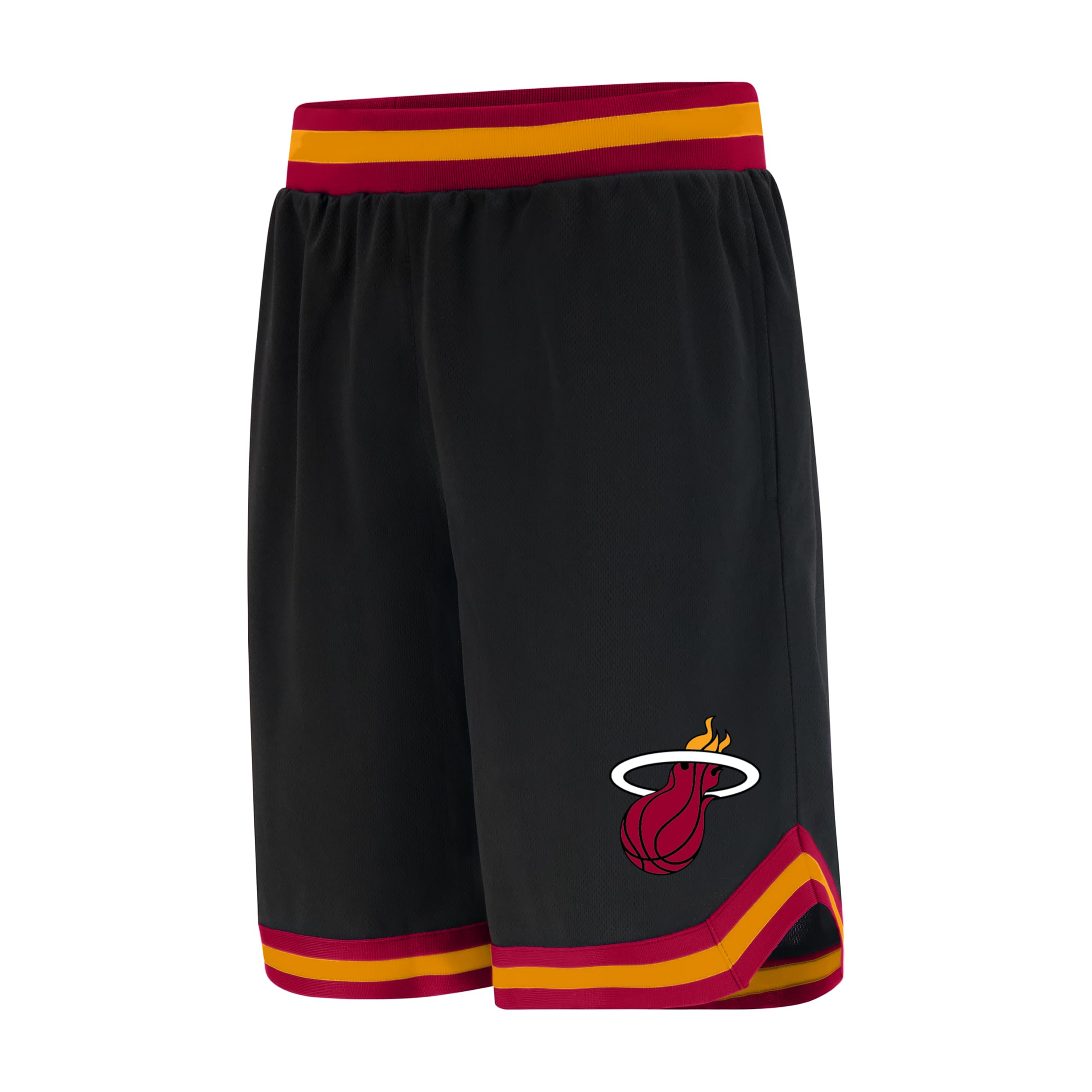 Ultra Game UNK NBA GSM3547F NBA Woven Team Logo Poly Mesh Basket Shorts Nero, M