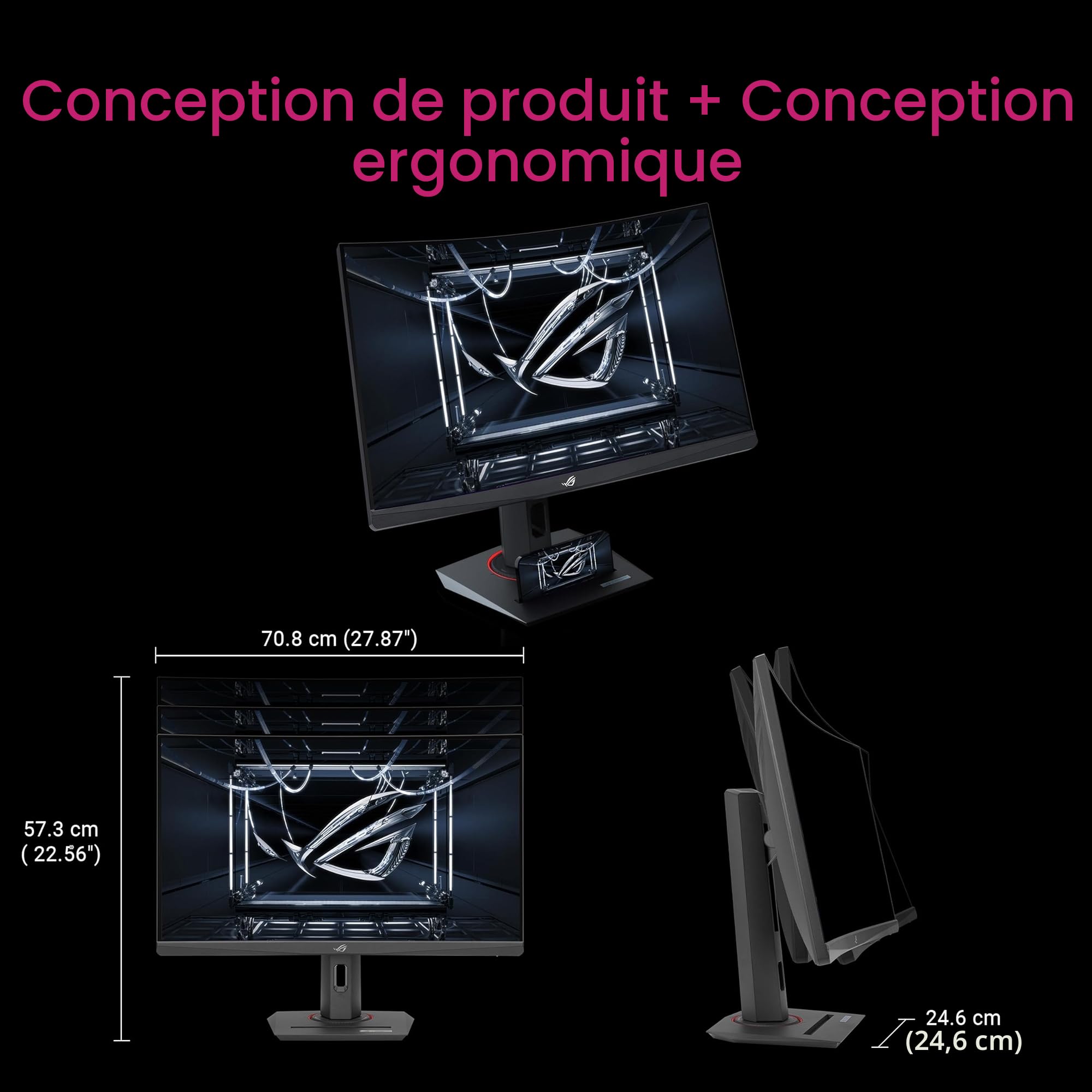 ASUS ROG Strix XG32WCS 32 Pouces 1440p 180Hz Écran PC Gamer Incurvé