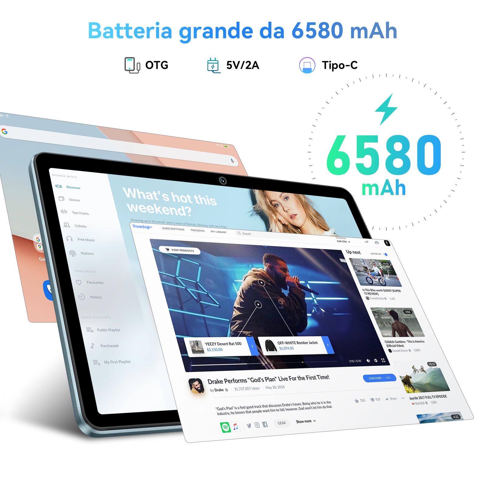 BLACKVIEW TAB 70 WIFI (10.1'' - 4/64GB - SANS CHARGEUR) SPACE GREY