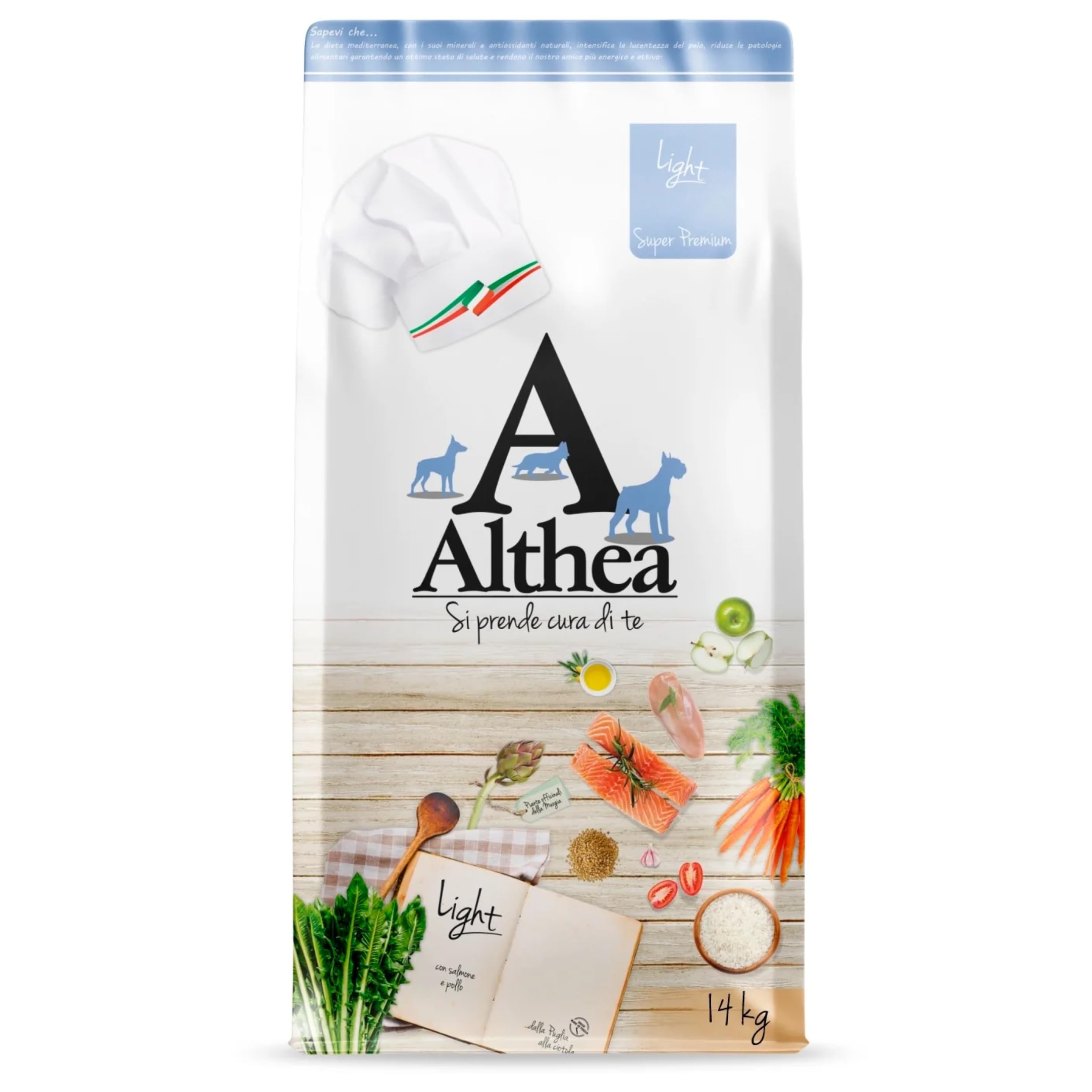 Pet's Garden Althea Light Crocchette per Cani di Taglia Grande in Sovrappeso a Base di Carne Cibo Secco per Cane Completo e Bilanciato Sacco da 14 kg Prodotto in Italia