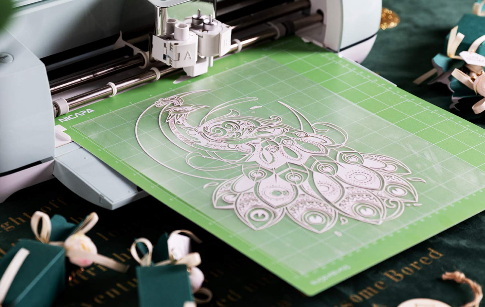 Lot De 5 Tapis De Découpe NICAPA 30,5x30,5cm - StandardGrip Pour Cricut/Silhouette - Compatible Papier, Vinyle, Carton