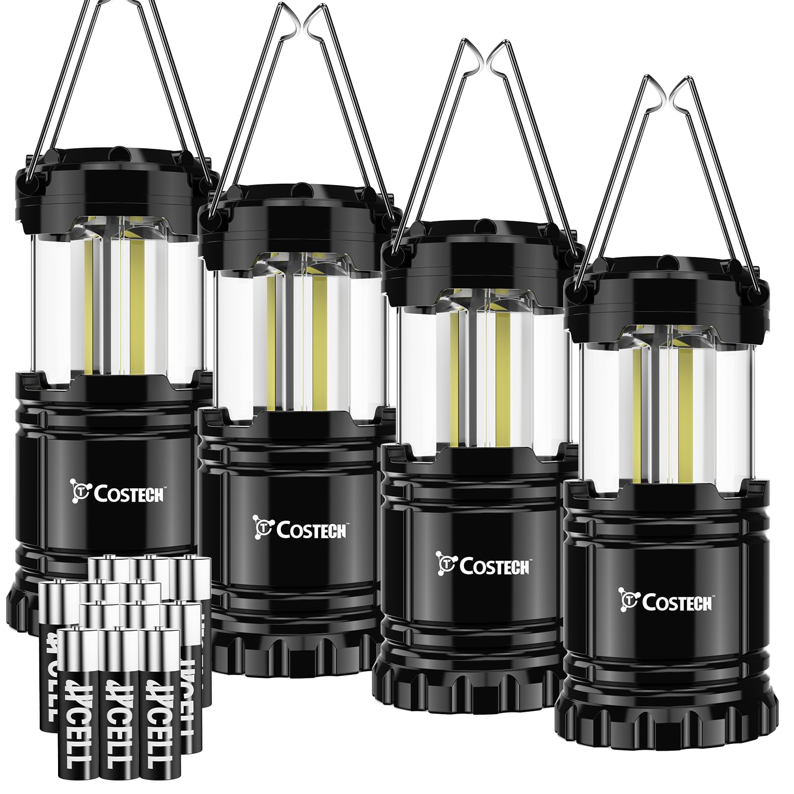 LED Camping Lantern — 4 Pack Portable Brightest Outdoor