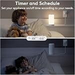 EIGHTREE Smart Plug, Mini Wi-Fi Plug That Works with Alexa & Google Home, Compatible with SmartThings, Smart Socket with Remote Control & Timer Function, 2.4Ghz Wi-Fi Only, No Hub Required