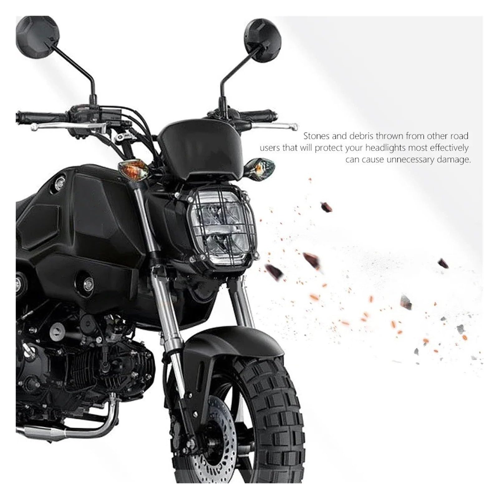 Motorrad Scheinwerfer Abdeckung Für H2C Für MSX Für GROM Zubehör Motorrad Scheinwerfer Schutz Kopf Metall Grill Abdeckung Protektoren