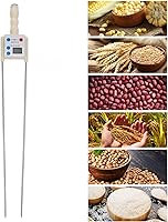 Vista 6 de MOTUZP Multifunctional Moisture Detector,Needle Grain Crops Moisture Detector with Handle for Corn Bean Grain Purchase StorageS,Meter, LED HD