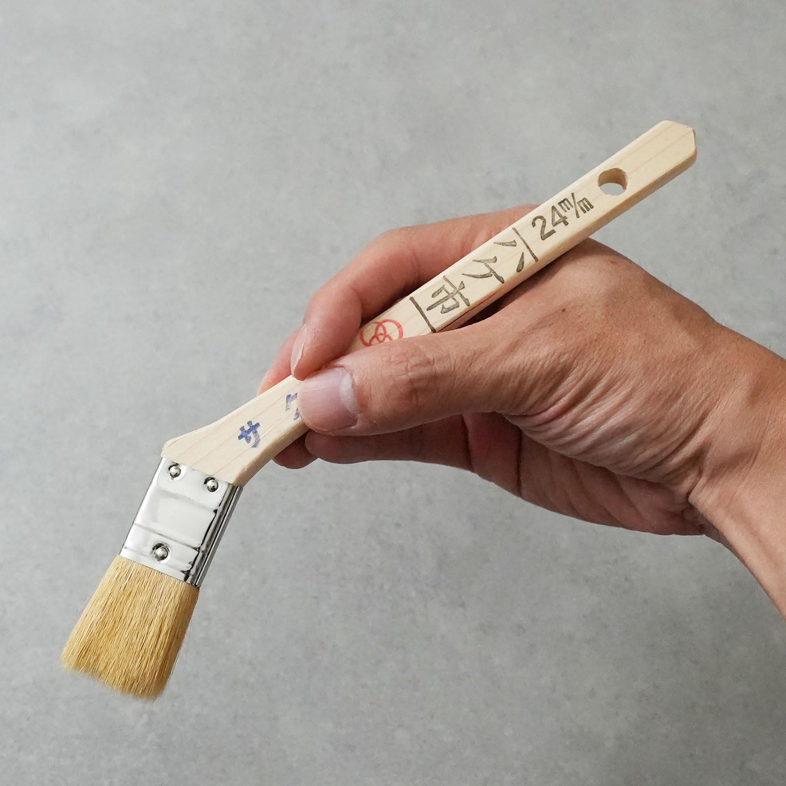 Amazon｜ハケ市 ニス刷毛 白山羊毛 金巻刷毛 サクラ 幅 24mm 30mm 40mm