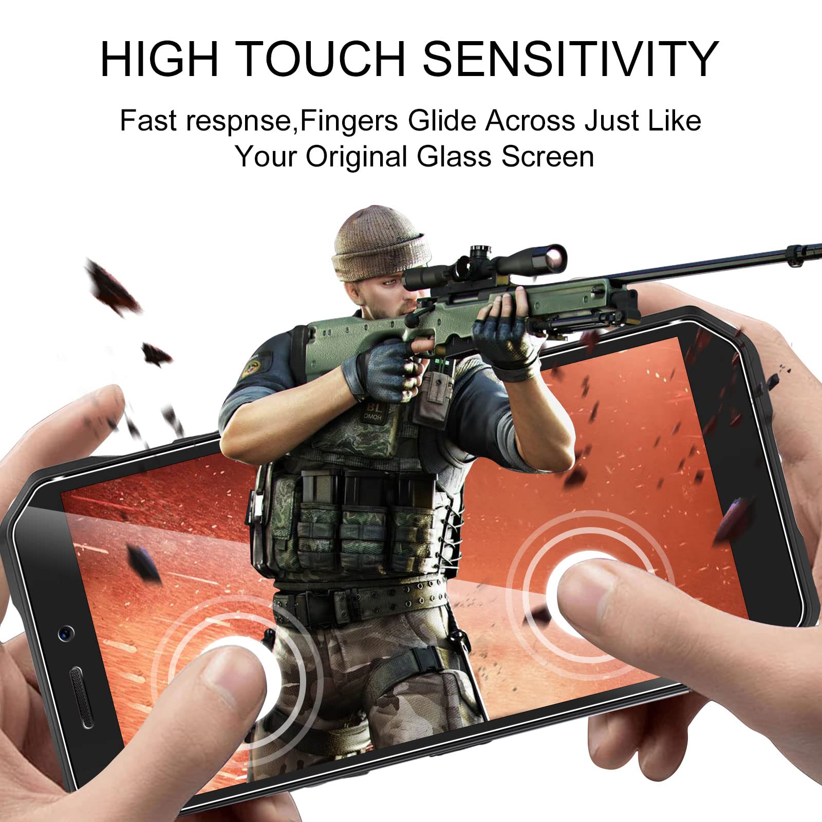 2 Pellicole Vetro Temperato Per Doogee S51, S61 Pro, S61Pro &ndash; 9H &ndash; Trasparente