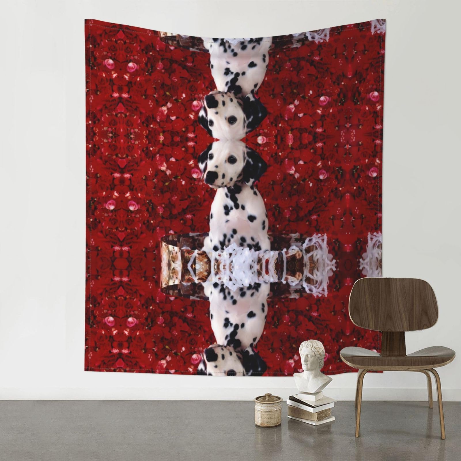 YYHWHJDE Dalmatian Puppy Prints 60x51in Wall Tapestry – High-Grade Polyester Throw for Dorm, Beach & Home Decor