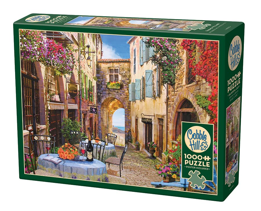 Cobble Hill 1000 Piece Puzzle - French Village - Sample Poster Included, 26.625" x 19.25" - Image 4