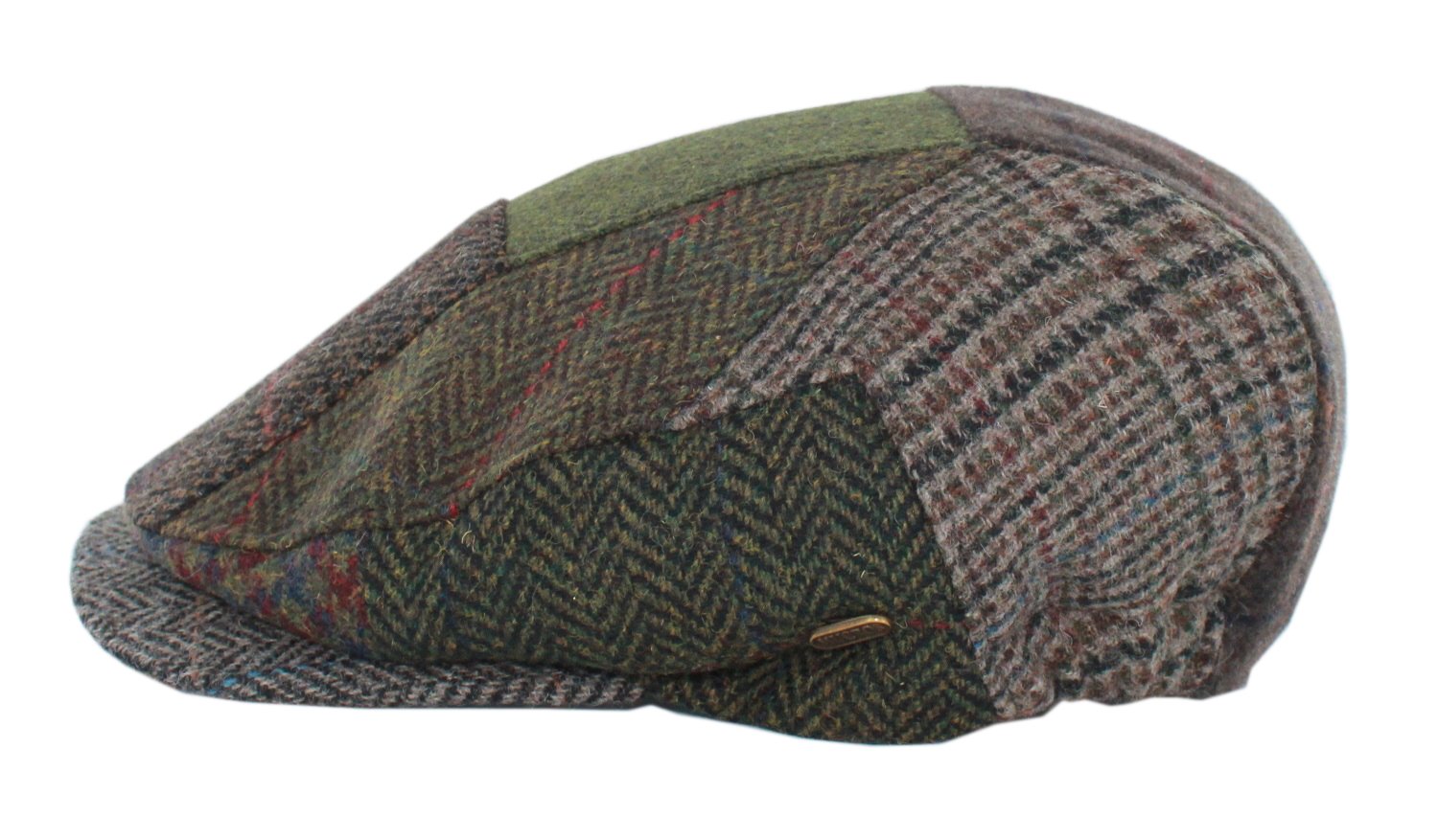 Mucros Weavers Men's Irish Made Kerry Patch Cap (M, Patch Fabric B)