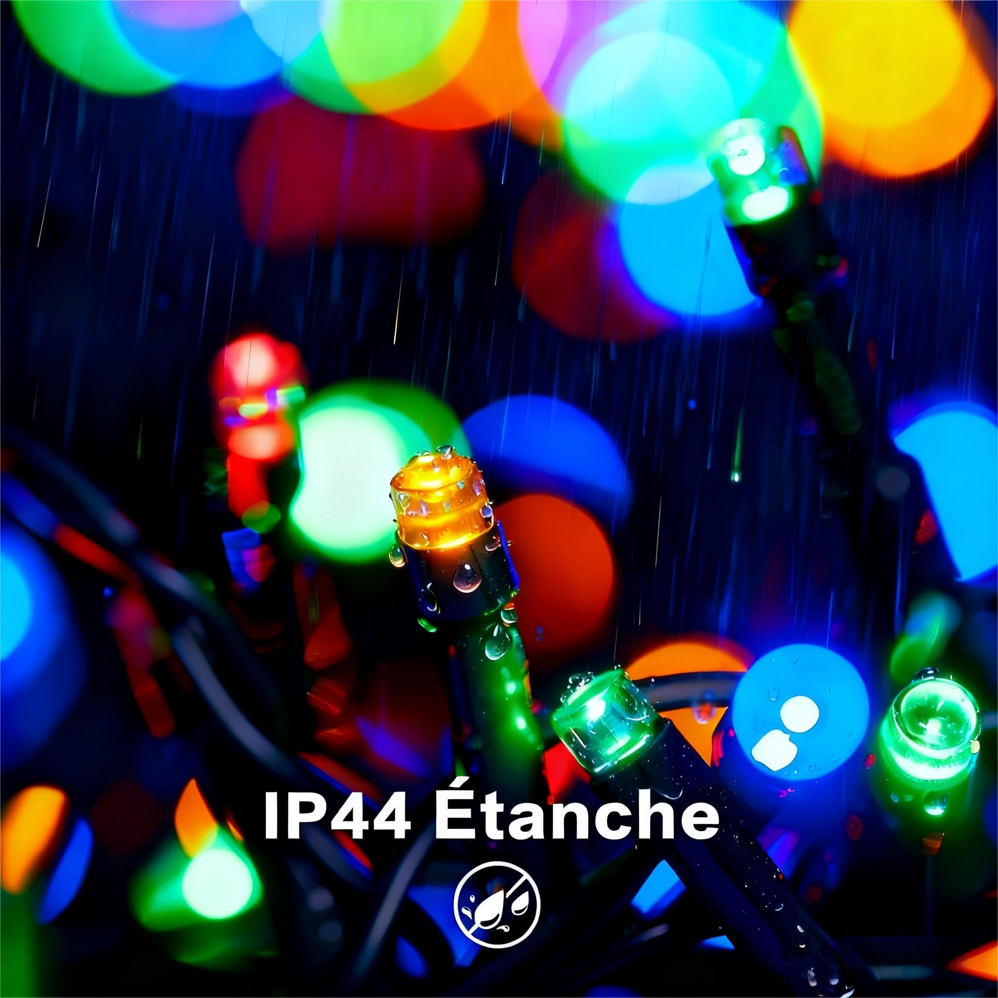Guirlande Lumineuse à Fils Optiques 3 Mètres - 20 LEDs Multicolores, Sur Batterie, Pour Déco Chambre Ou Fête - 9