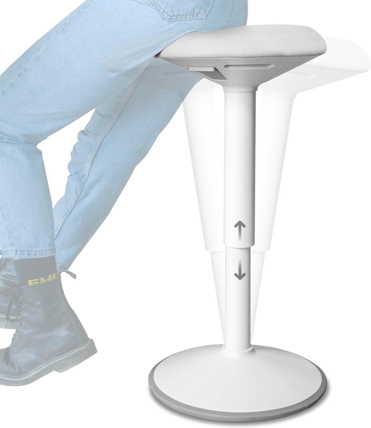 MotionFlex – Ergonomic Wobble Stool with Water-Repellent Seat