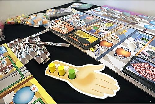 Miniatura 6 de Artipia Games Artipiagames Rush M.D.: Juego de mesa cooperativo de expansión de la UCI, colocación de trabajadores, estrategia, edades 14+, 1-4