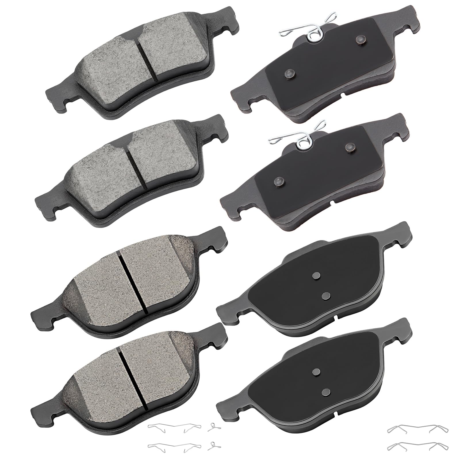 cciyu D1044 D1095 Front Rear Ceramic Brake Pads Kits 8pcs