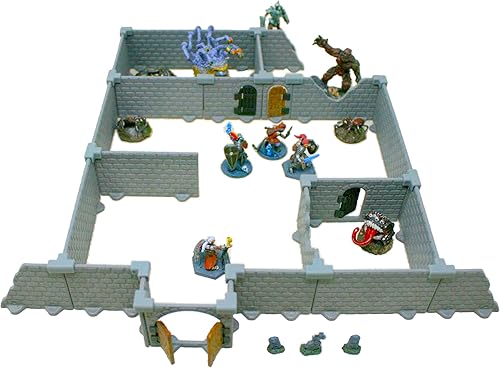 Miniatura 6 de Dirt Cheap Dungeons Sistema modular de mazmorras - Squire Set TT RPG Terrain Building para Calabozos y Dragones, Pathfinder, Juegos de Guerra y